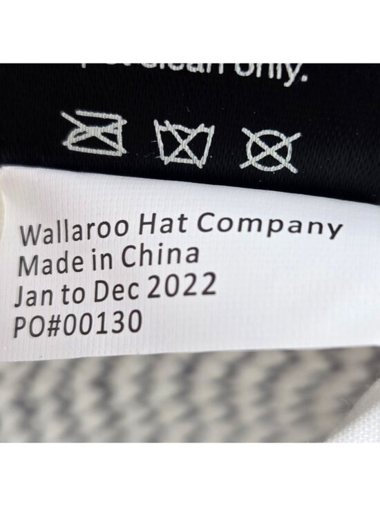 Wallaroo Petite Charlie Wide-Brim Fedora Hat White & Blue main image 4